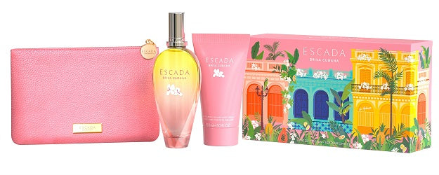 COFF ESCADA BRISA CUBANA ET 100ML +BODY LOTION 150ML + BOLSA